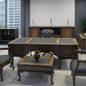 Lüks Ceviz Makam Takımı – Klasik Ofis Mobilyaları